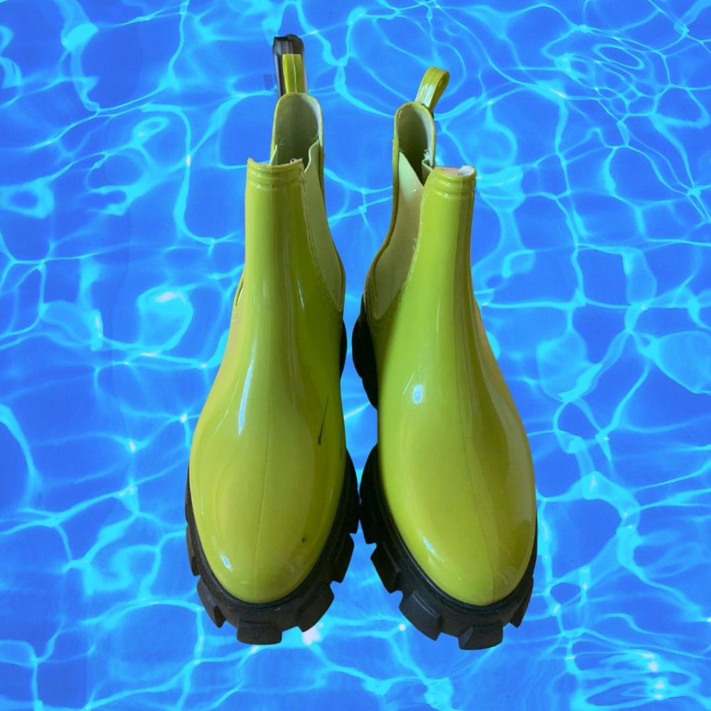 ASOS Neon Green Rain Boots